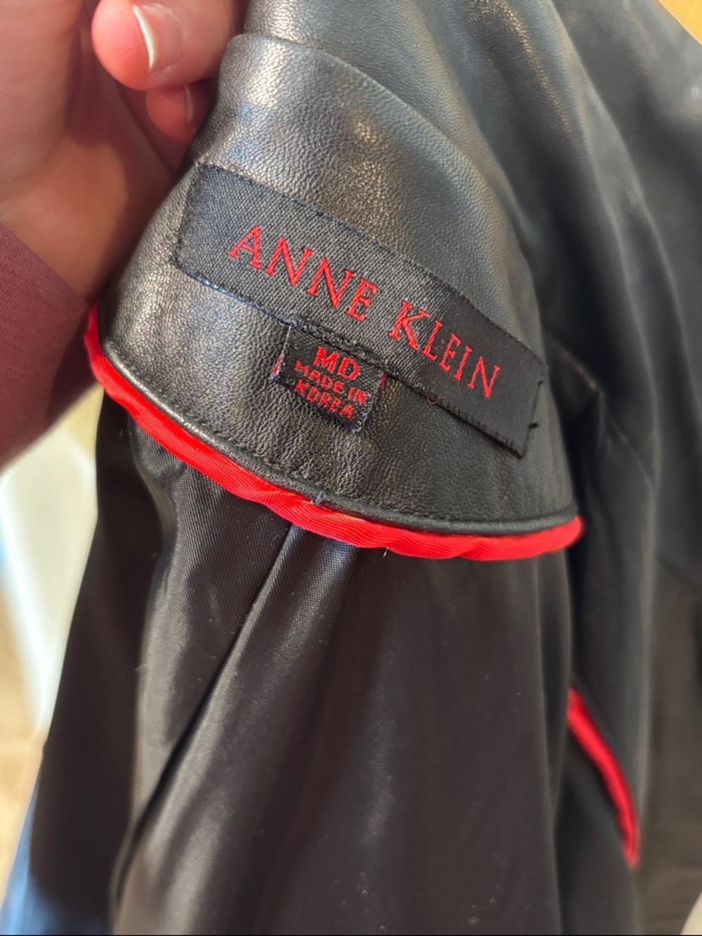 Anne Klein genuine leather jacket - Picture 4 of 6